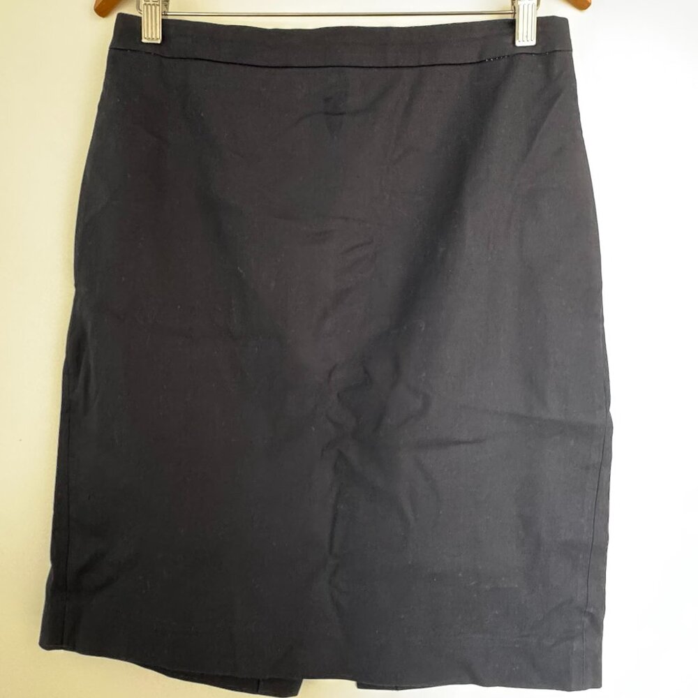 J.CREW navy pencil skirt — Size 8